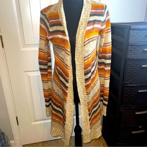 Say What? - Size Medium Cardigan- Stripes